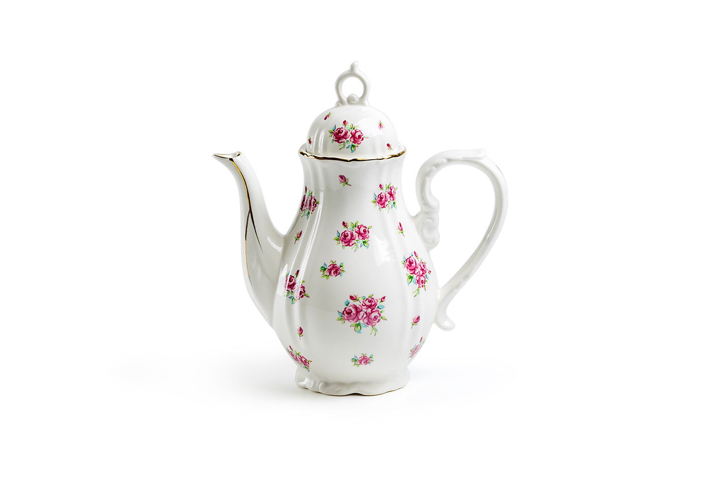 Rose Bud Fine Porcelain Mini Teapot