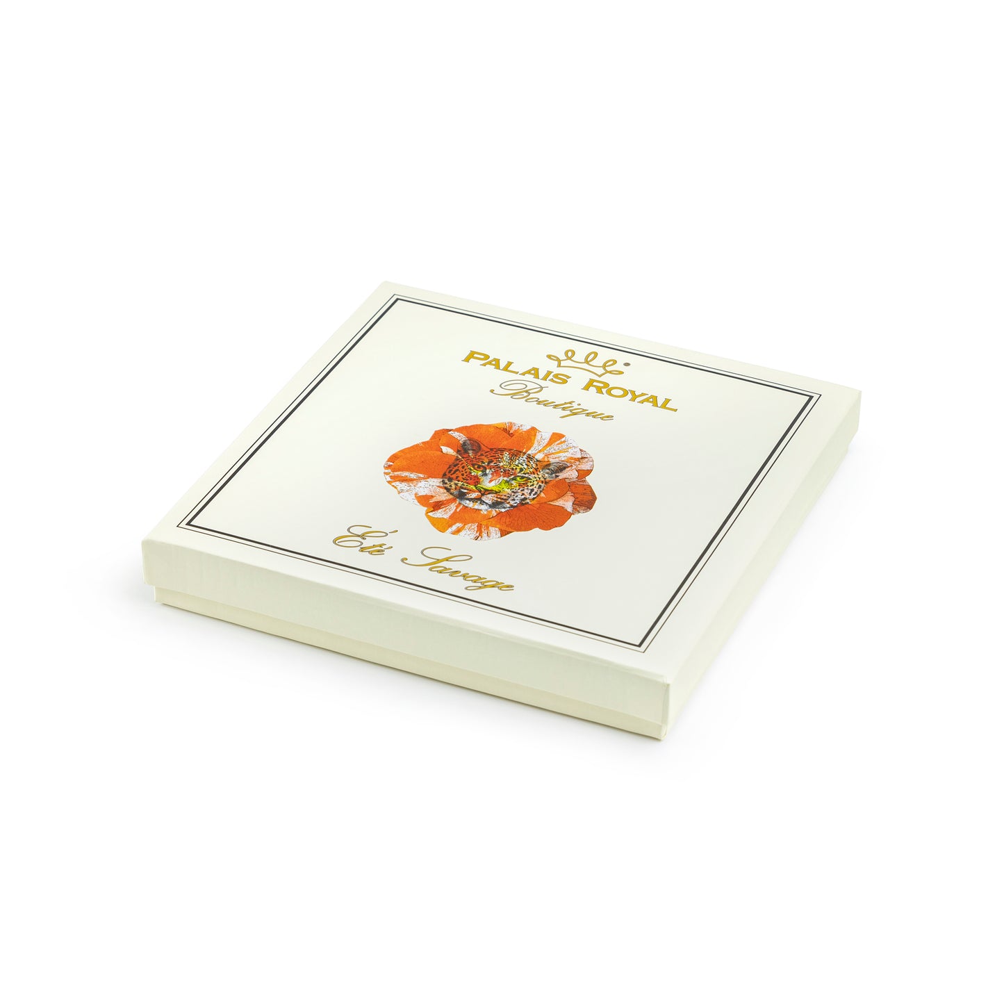 Summer Savanna Leopard Fine Porcelain Dessert Plate Set of 2 with Gift Box
