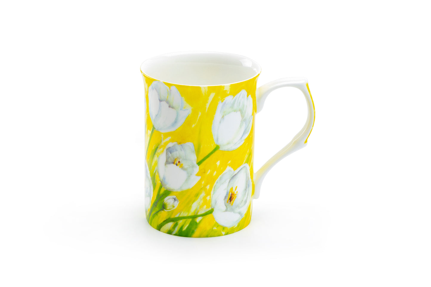 Tulip Yellow Bone China Mug