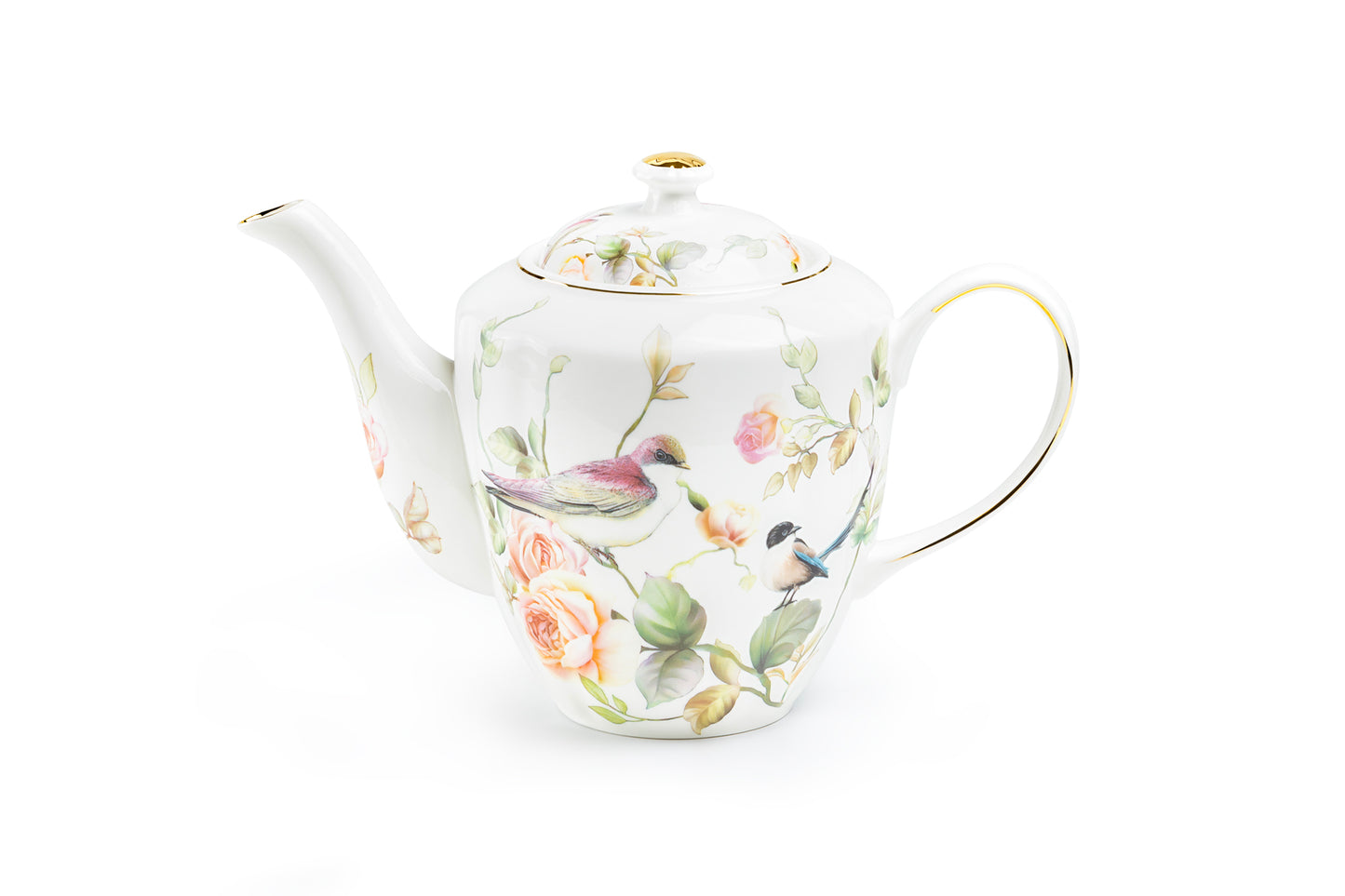 Magnolia Garden Fine Porcelain Teapot