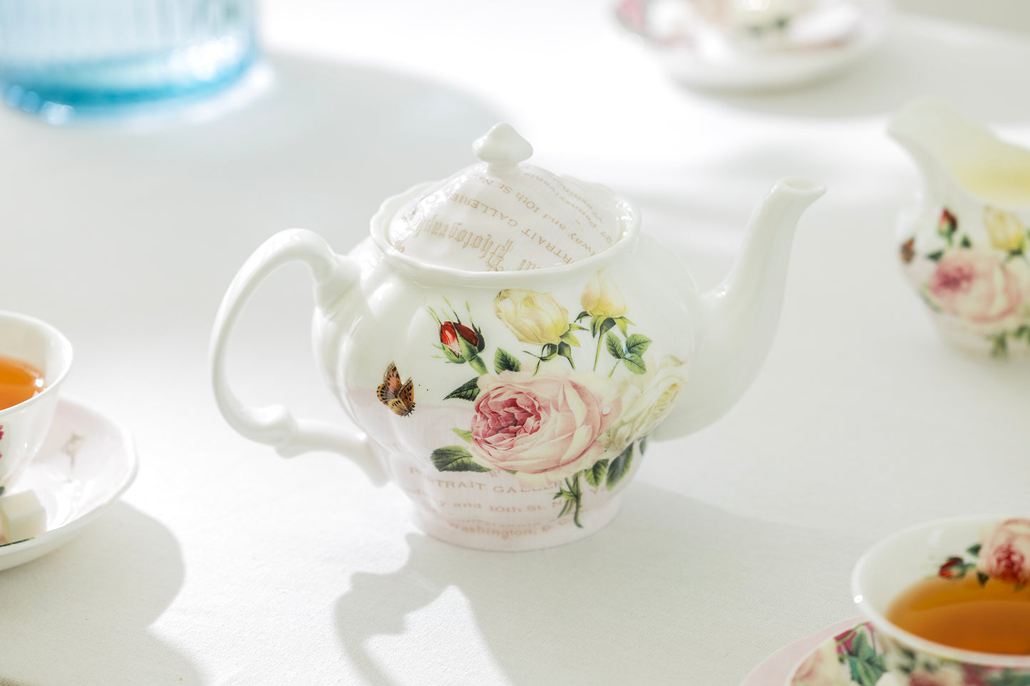 Liz's Rose Garden Bone China Tea Set
