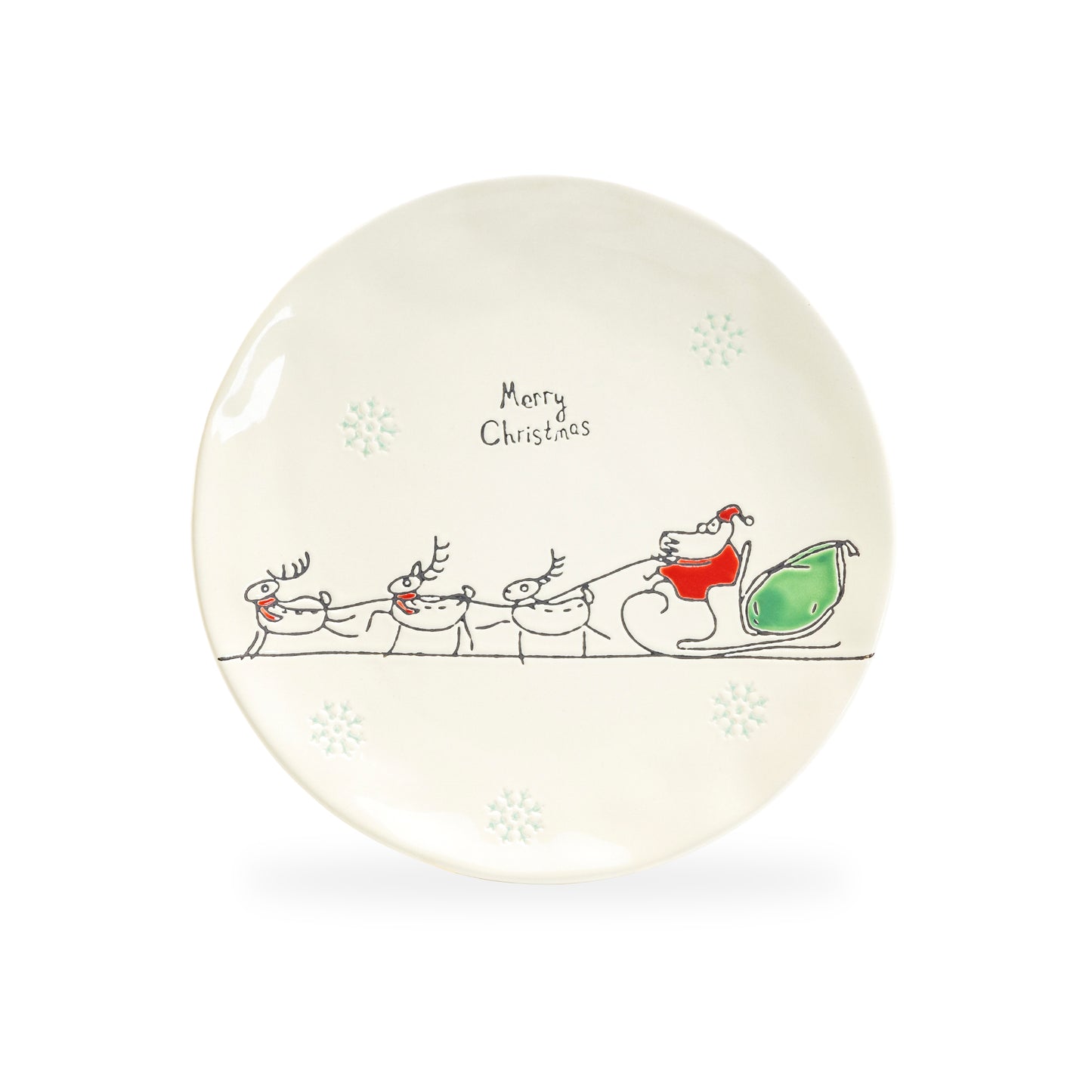 Santa’s Sleigh Ride Dessert Plate