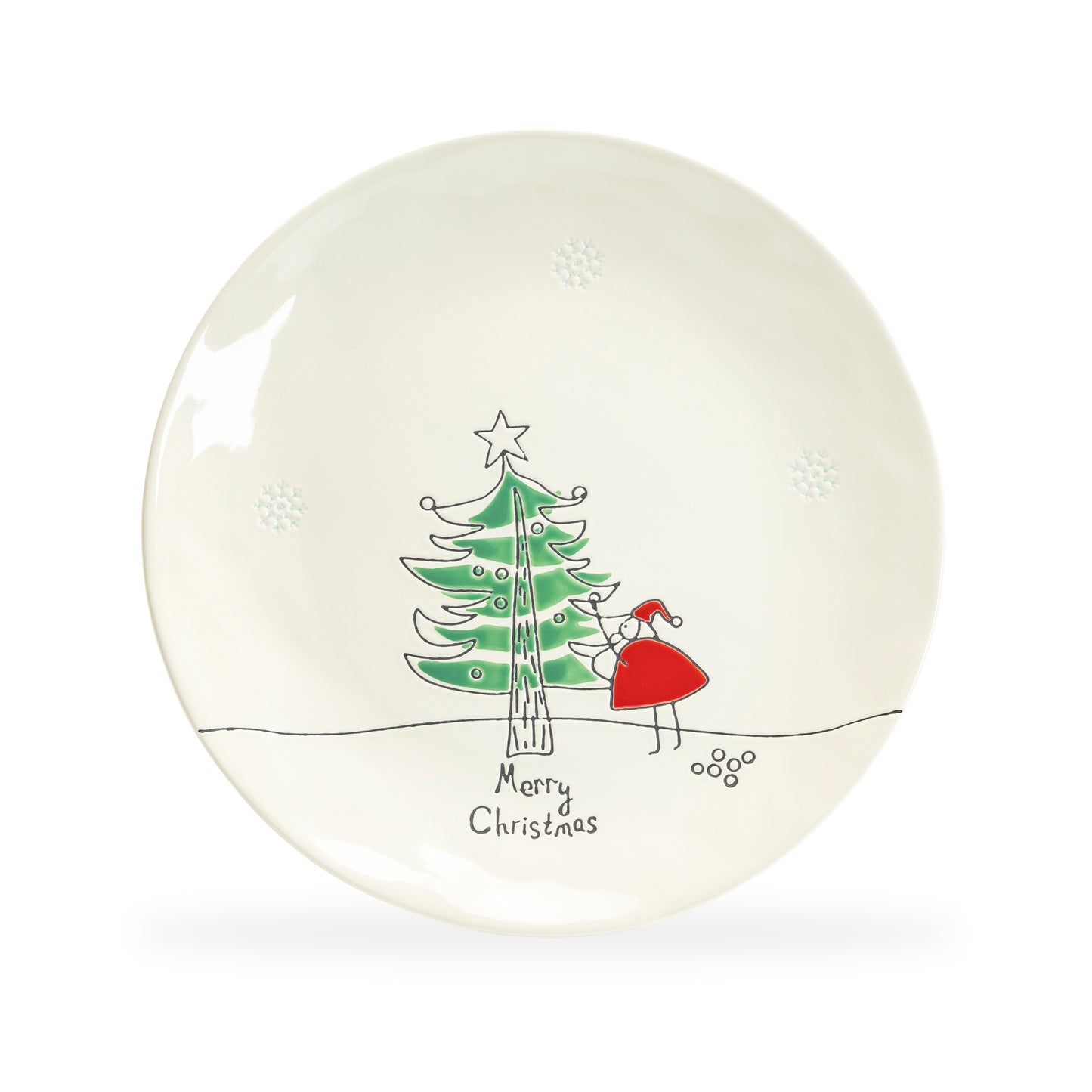 Santa’s Christmas Tree Dinner Plate