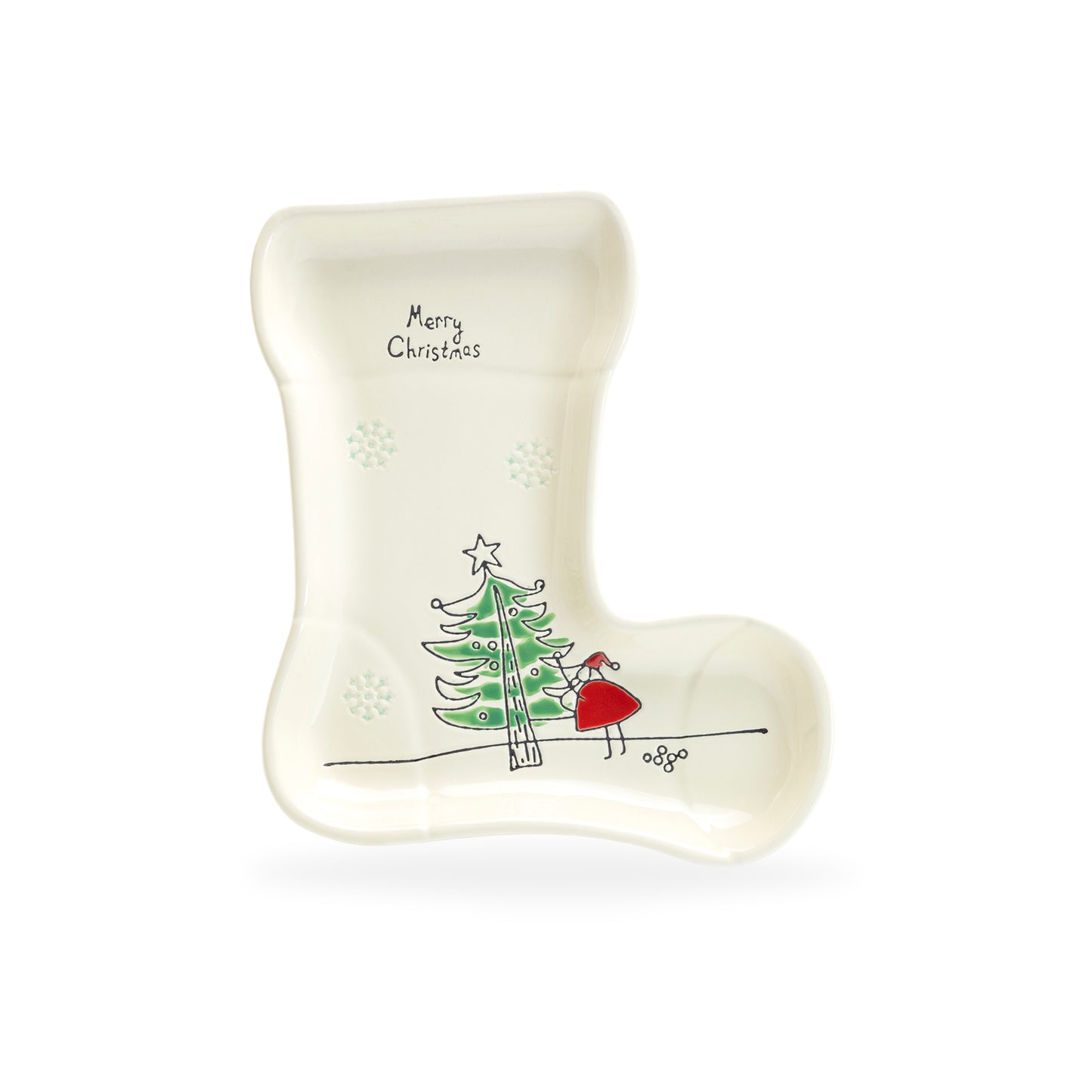 Santa’s Christmas Tree Stocking Serving Tray