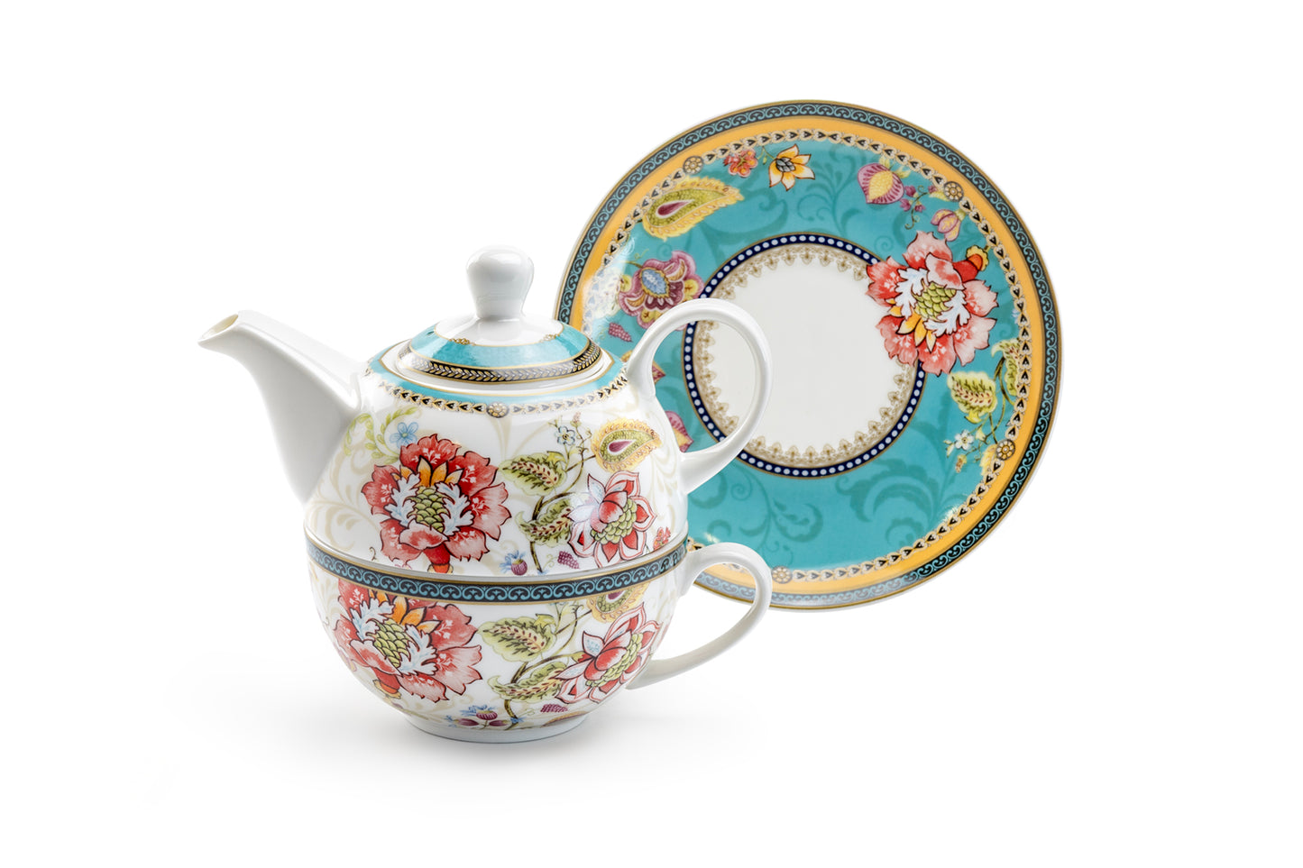 Emperor's Garden Fine Porcelain Tea For One Set