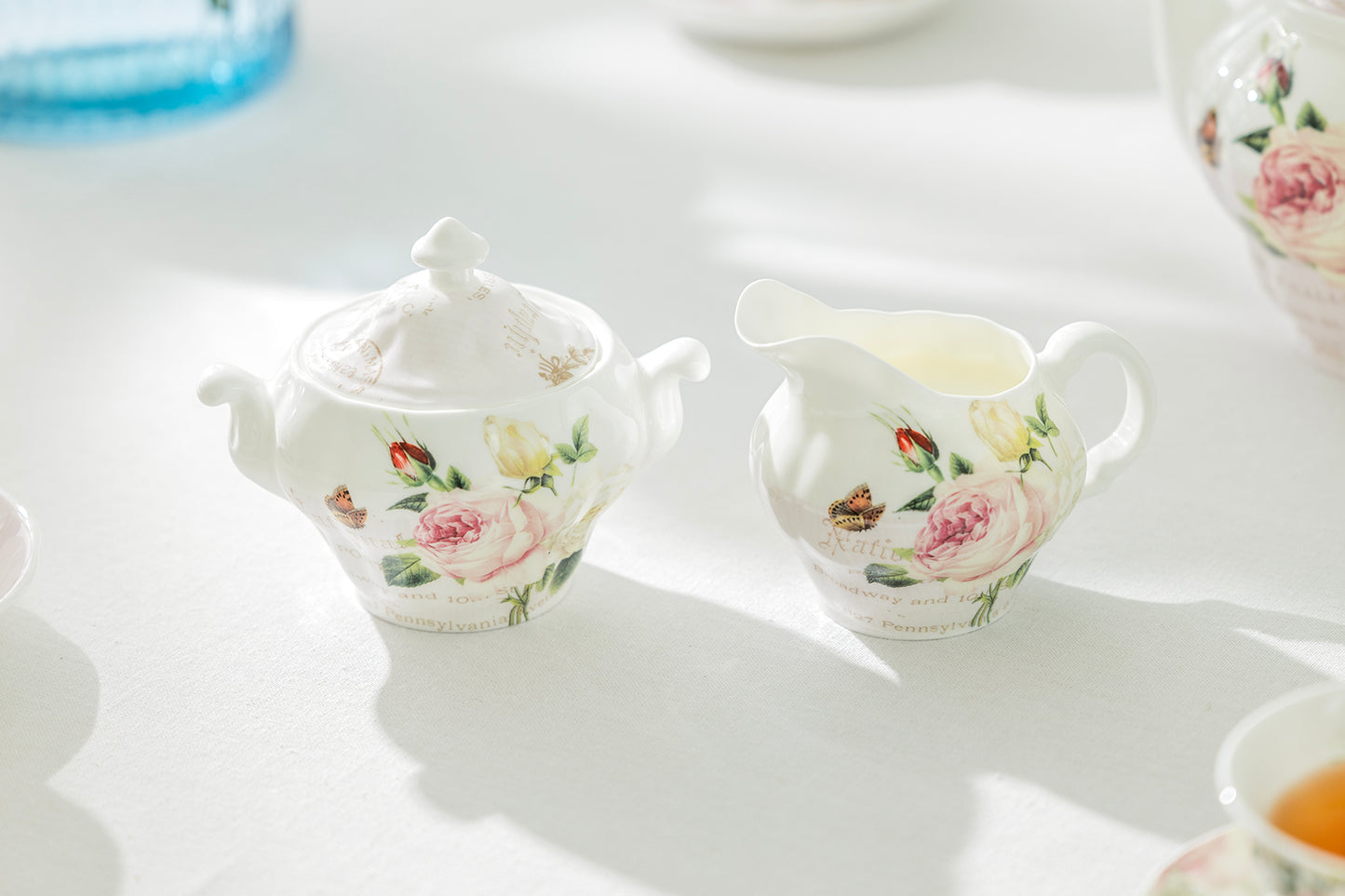 Liz's Rose Garden Bone China Tea Set