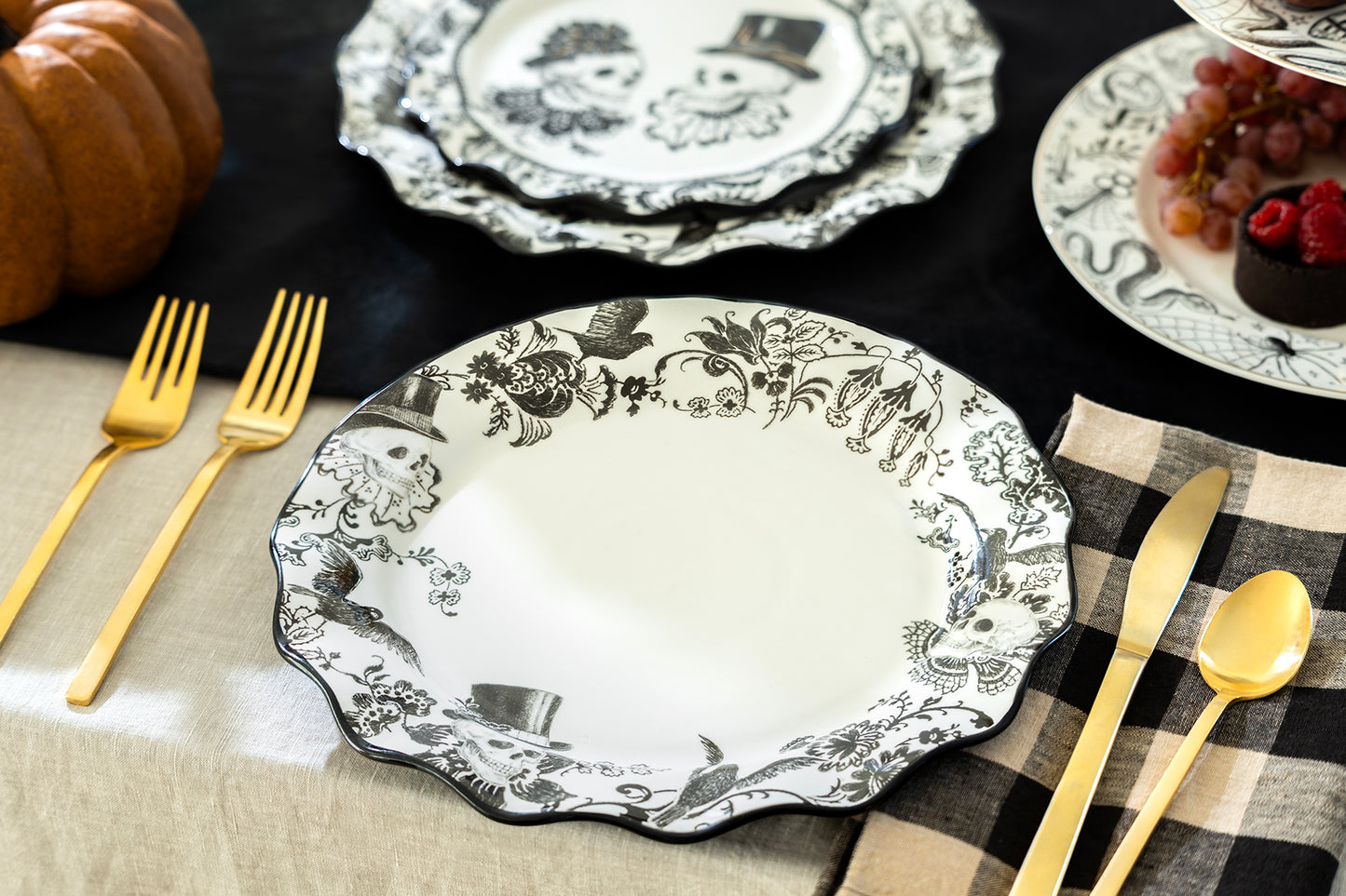 Halloween Midnight Gothic Dinner Plate