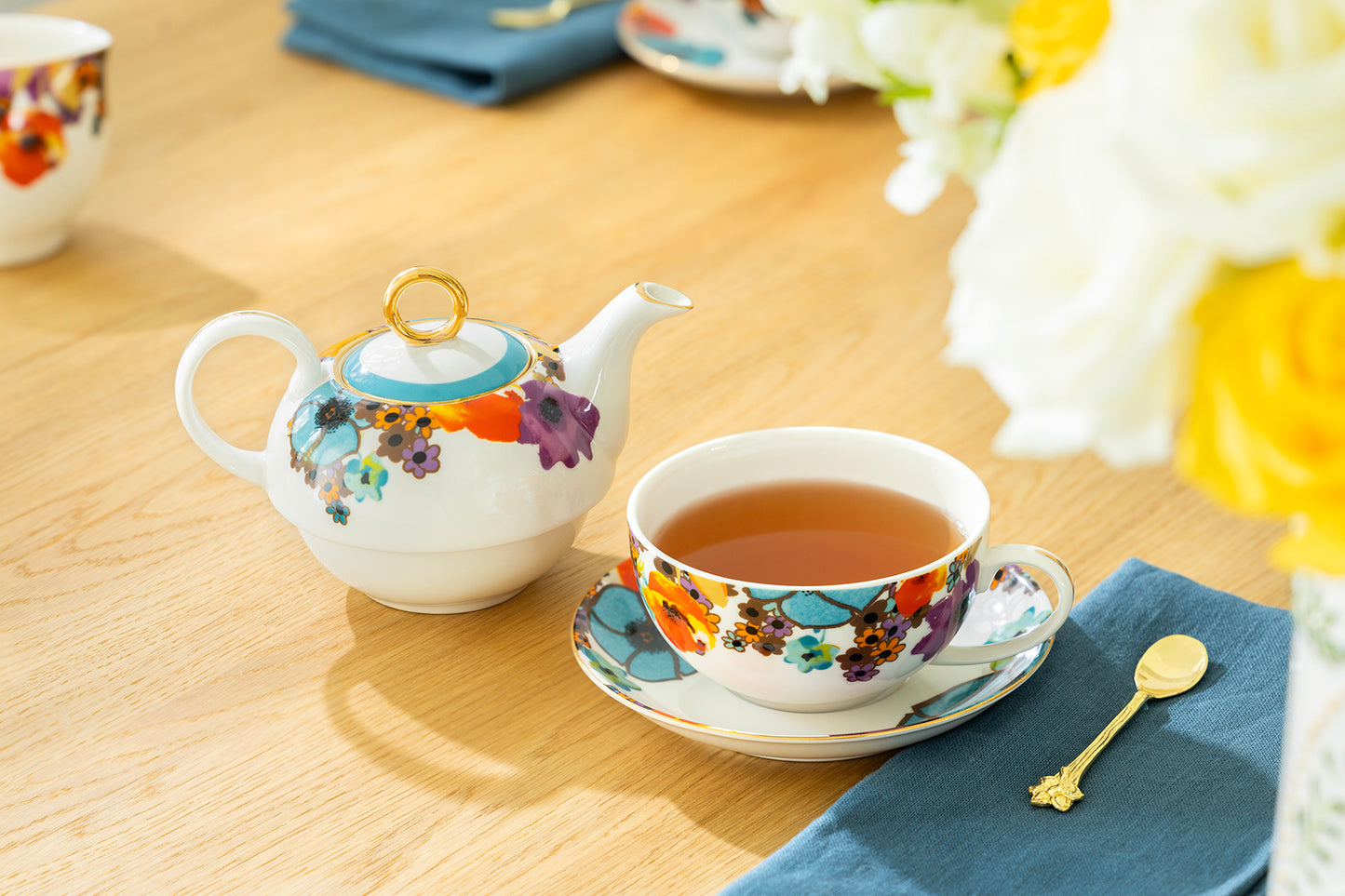 Meadow Joy Fine Porcelain Tea For One Set