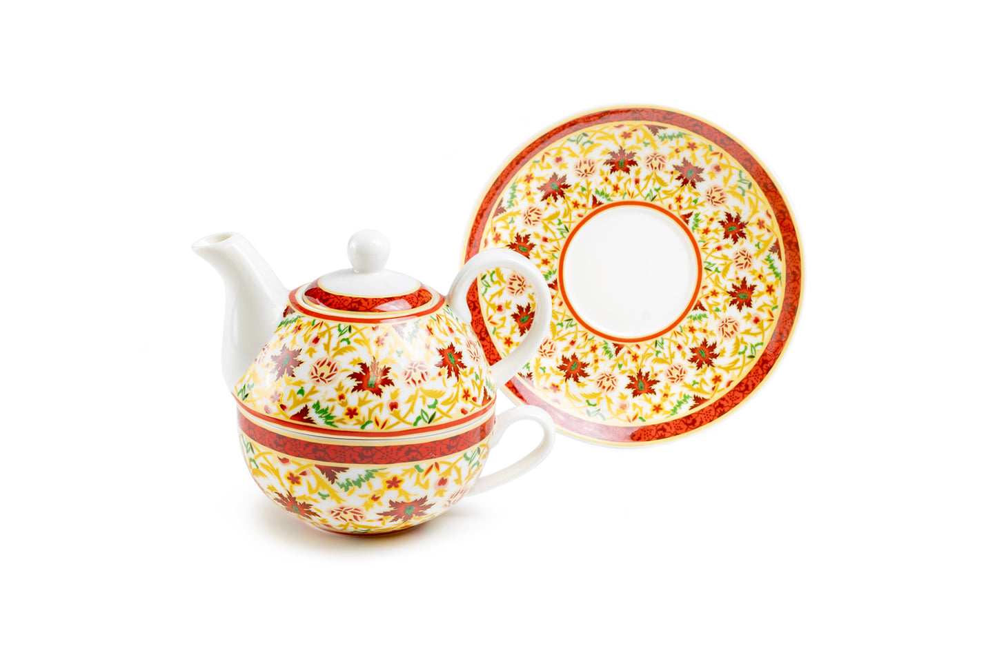 Floral Spice Fine Porcelain Tea For One Set