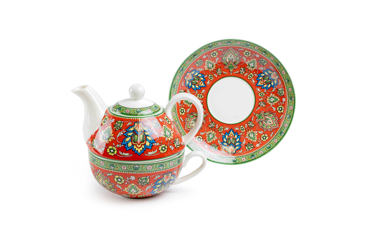 Eastern Elegance Fine Porcelain Tea For One Set
