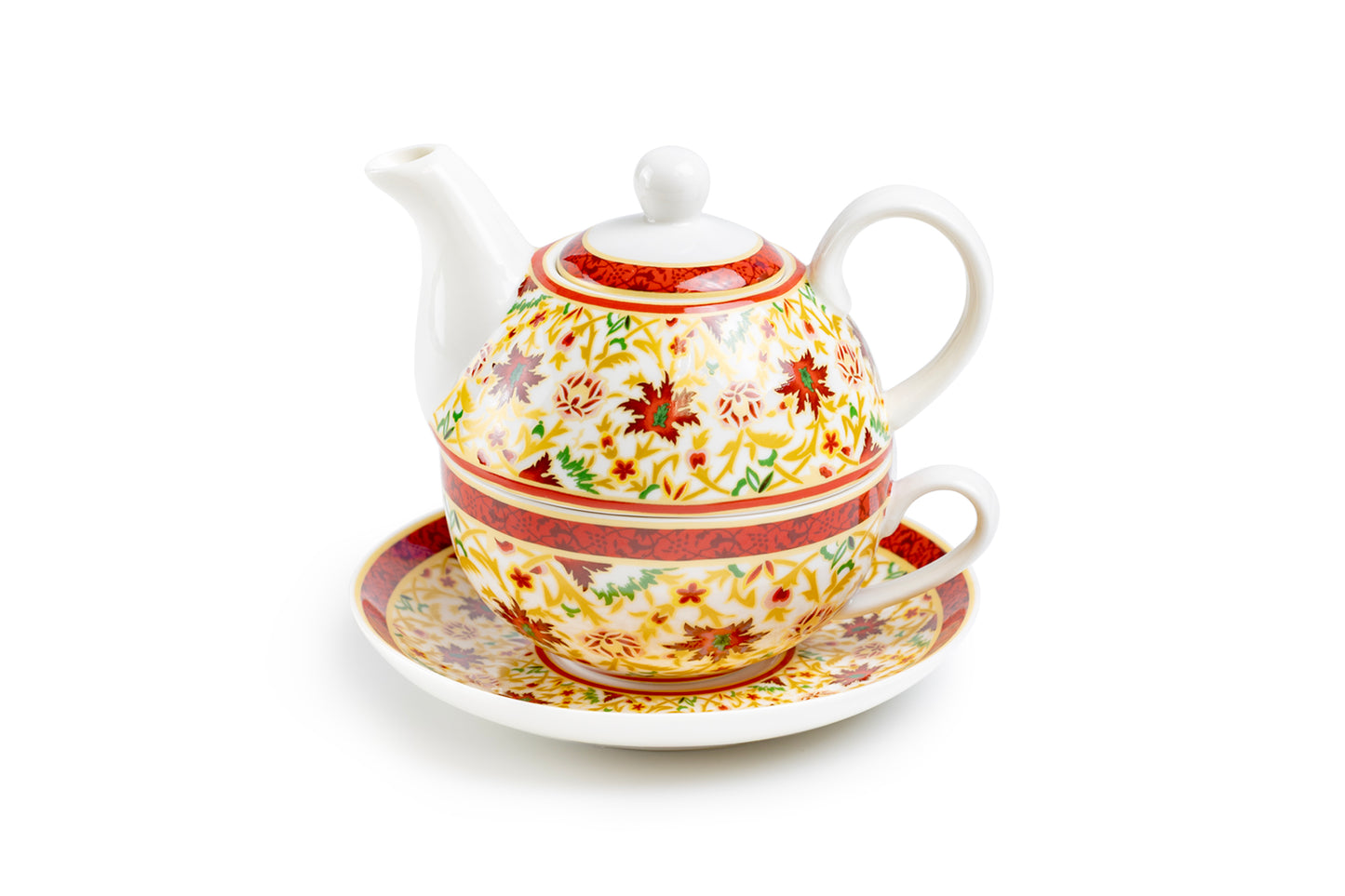 Floral Spice Fine Porcelain Tea For One Set