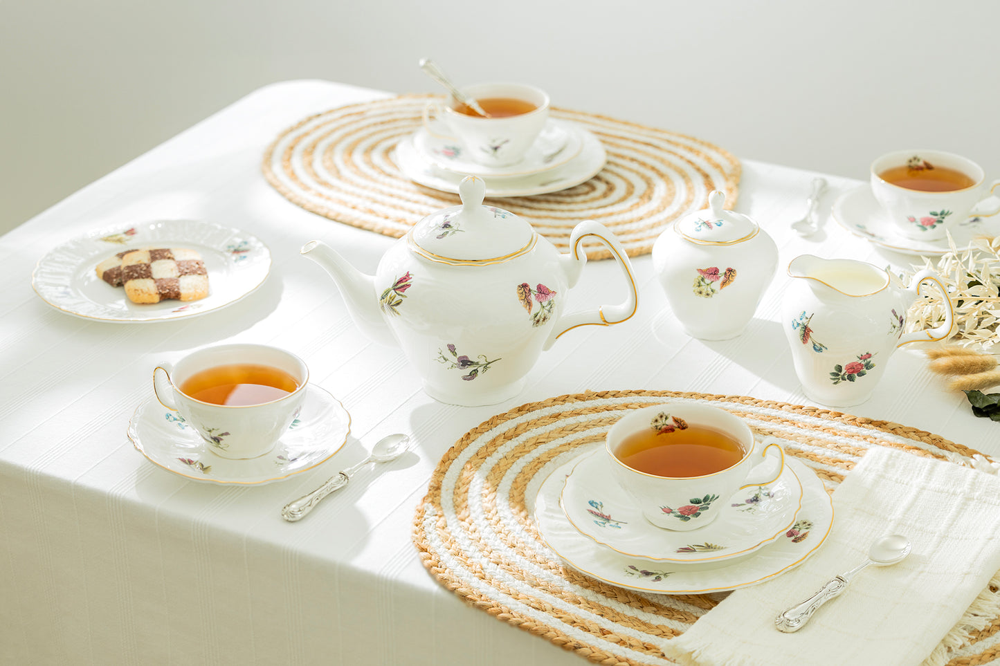 Anna Garden Bone China Tea Set