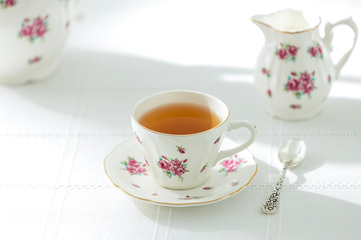Rose Bud Fine Porcelain Mini Tea Set