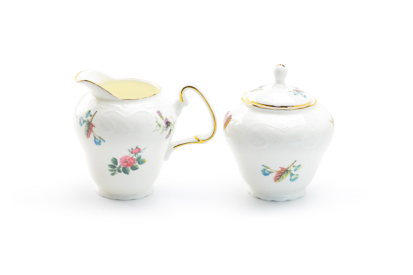 Anna Garden Bone China Sugar & Creamer Set