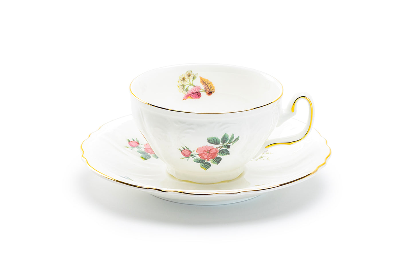 Anna Garden Bone China Tea Cup and Saucer