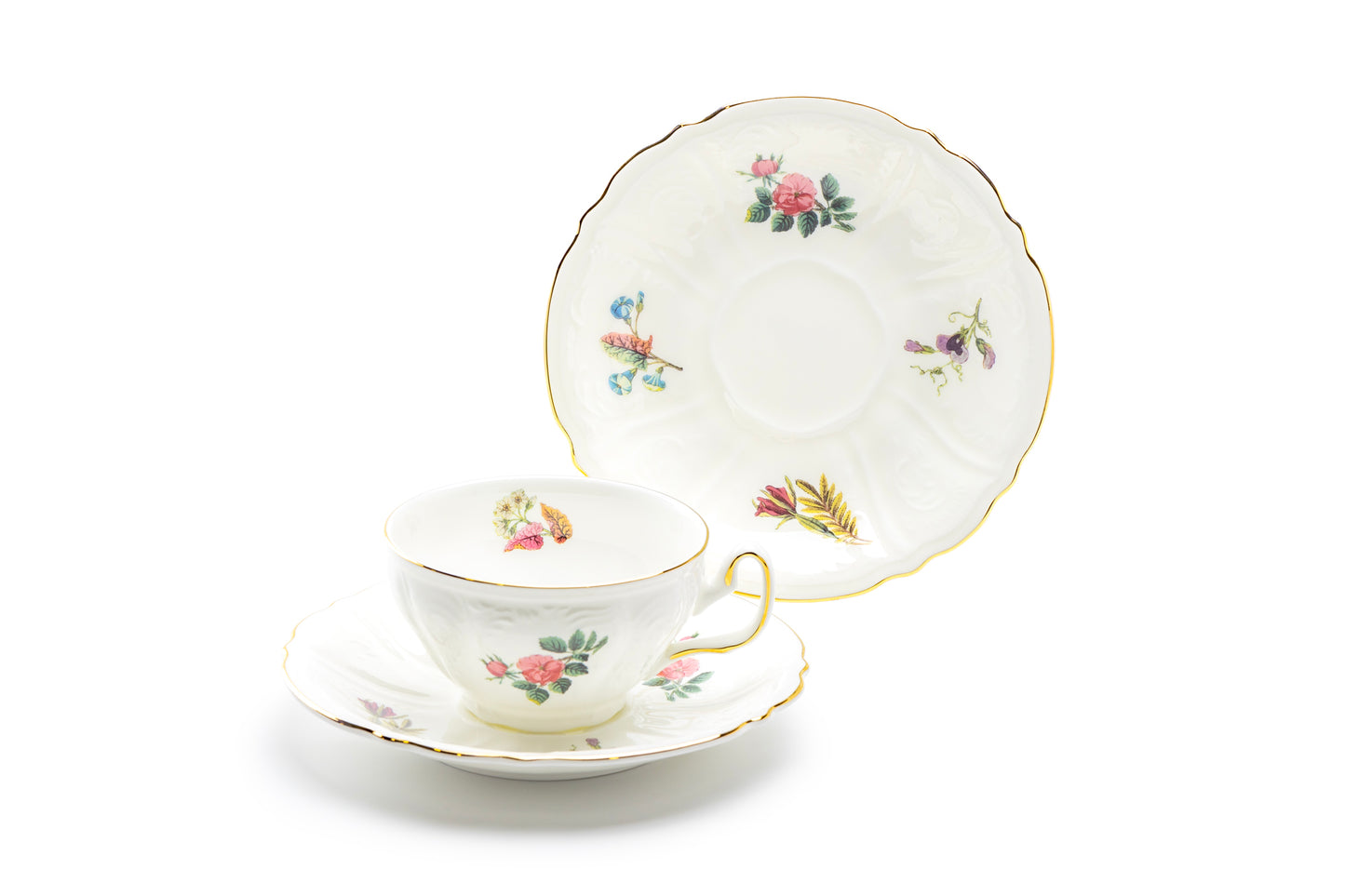 Anna Garden Bone China Tea Cup and Saucer