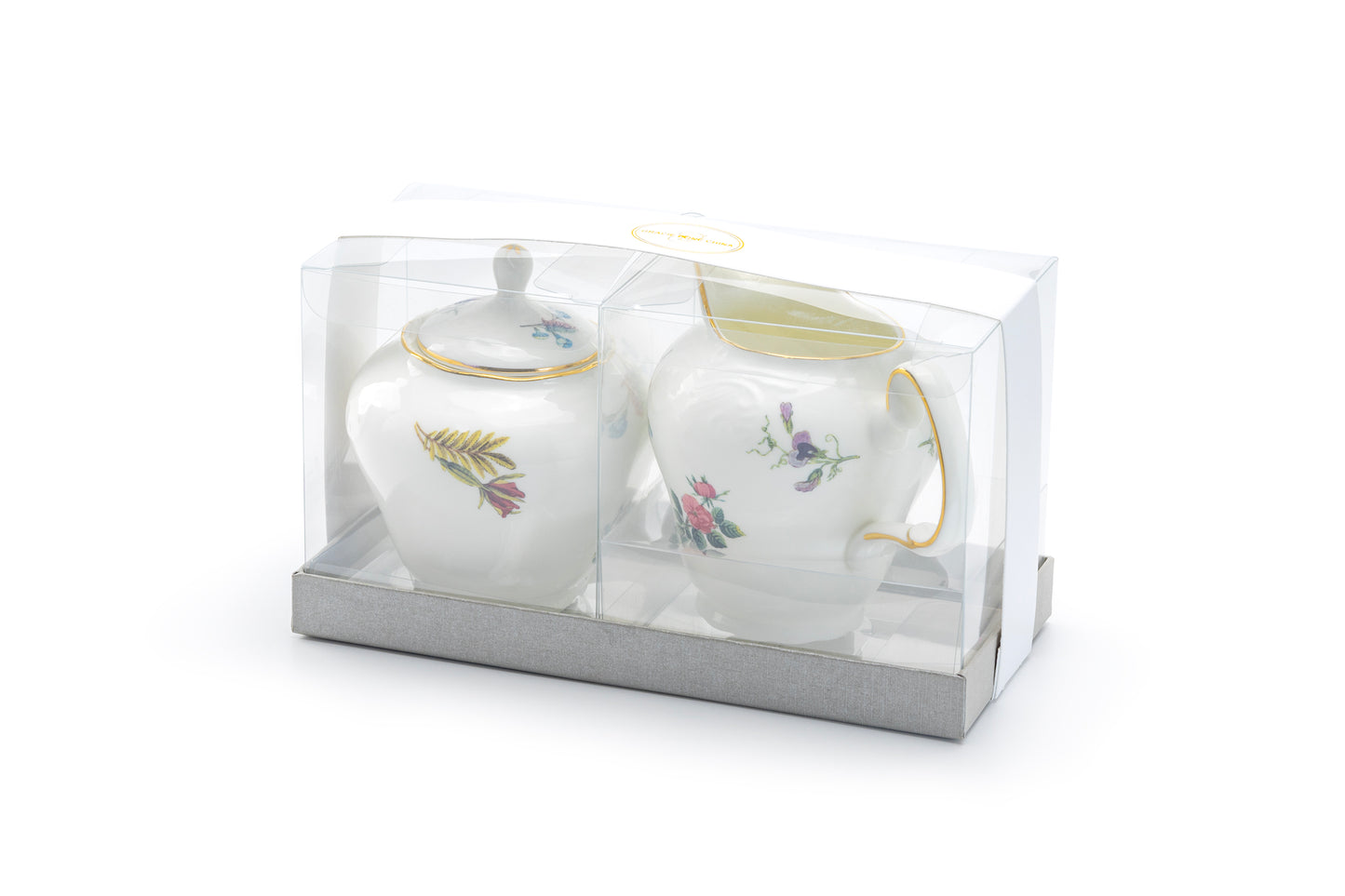 Anna Garden Bone China Sugar & Creamer Set