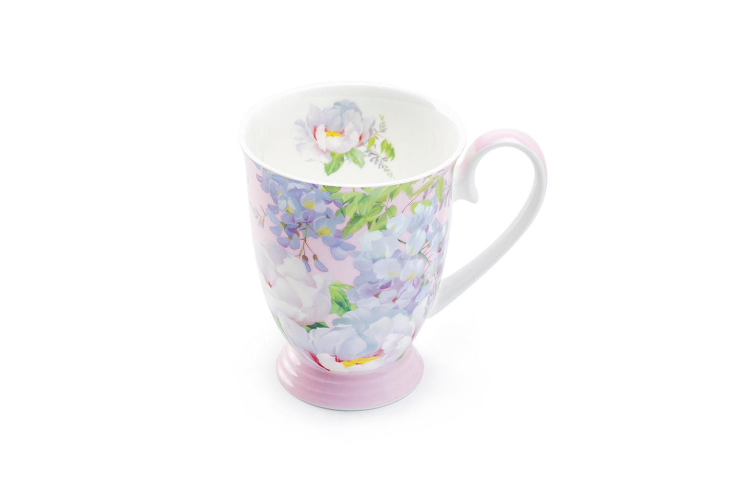 Peony Bloom Pink Bone China Mug
