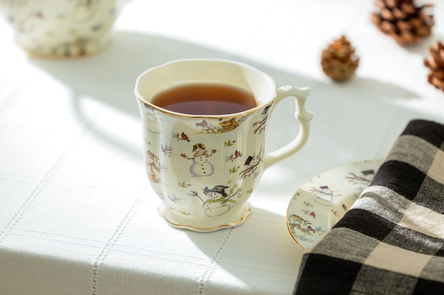 Holiday Snowmen Fine Porcelain Mug