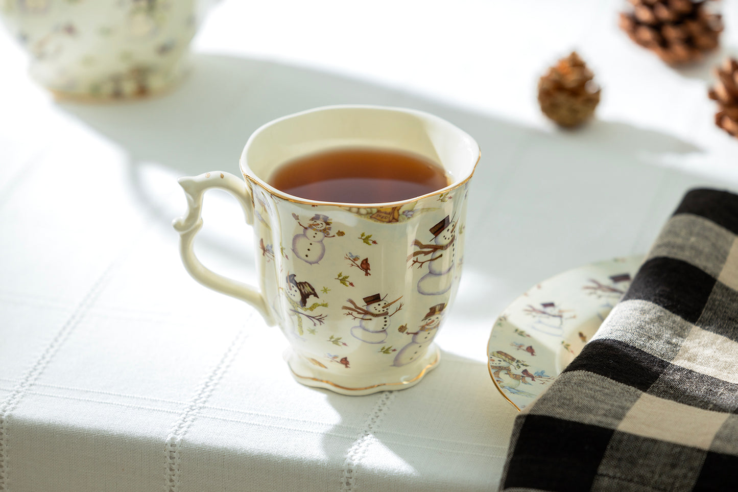 Holiday Snowmen Fine Porcelain Mug