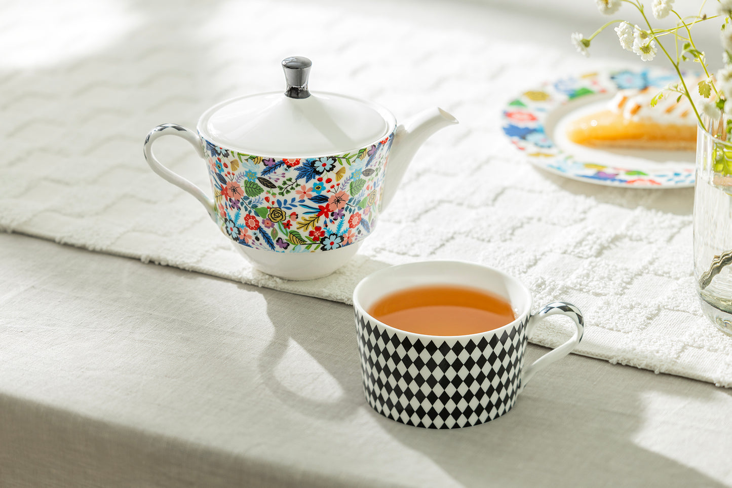 Mad Hatter Fine Porcelain Tea For One Set