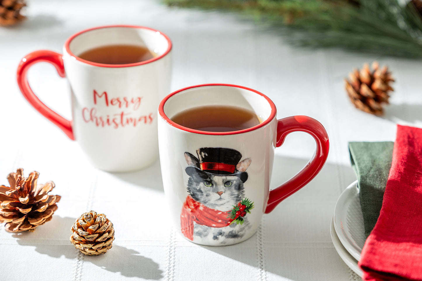 Merry Christmas Cat Mug