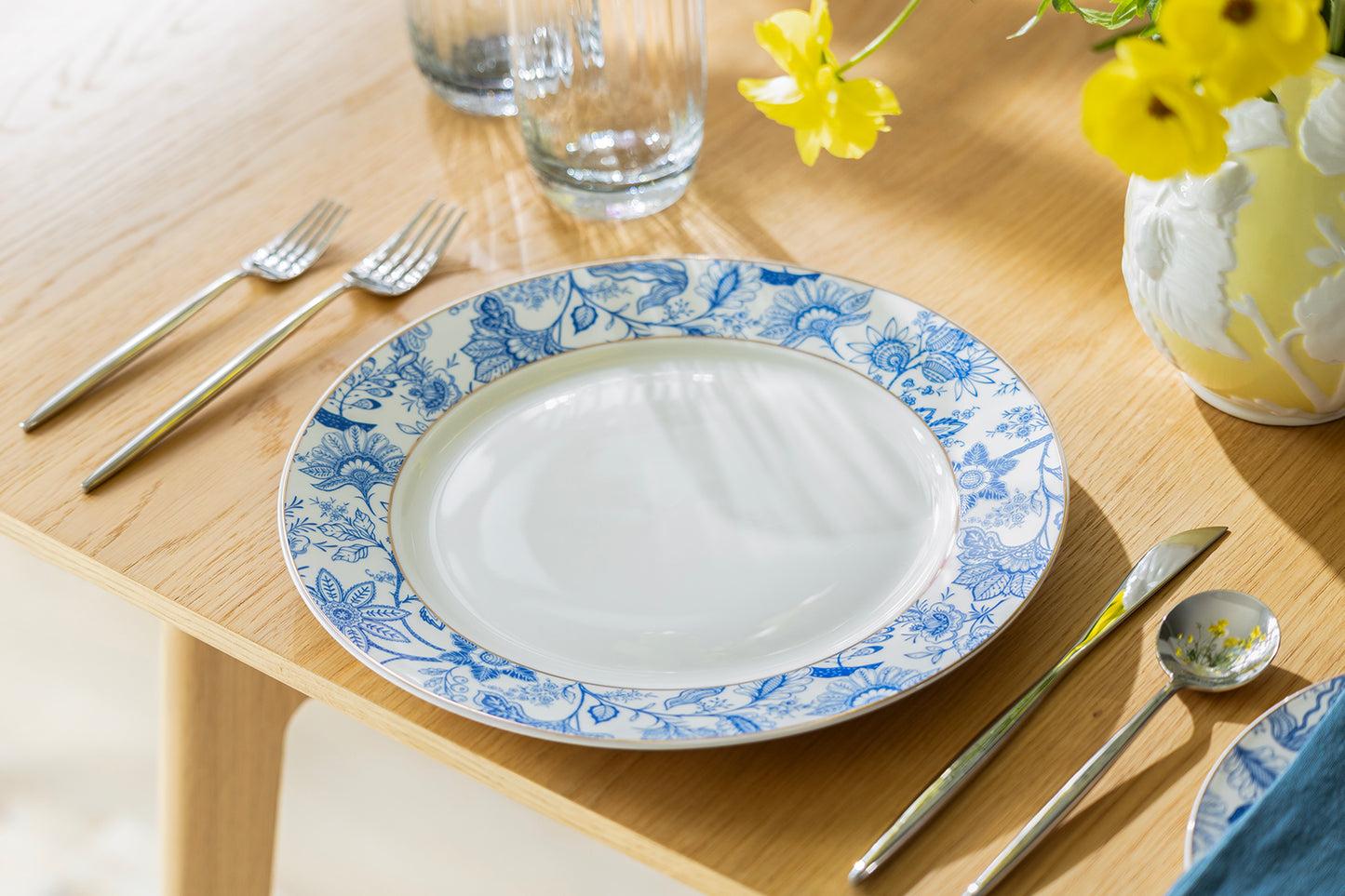 Blue Blossom Fine Porcelain Dinner Plate
