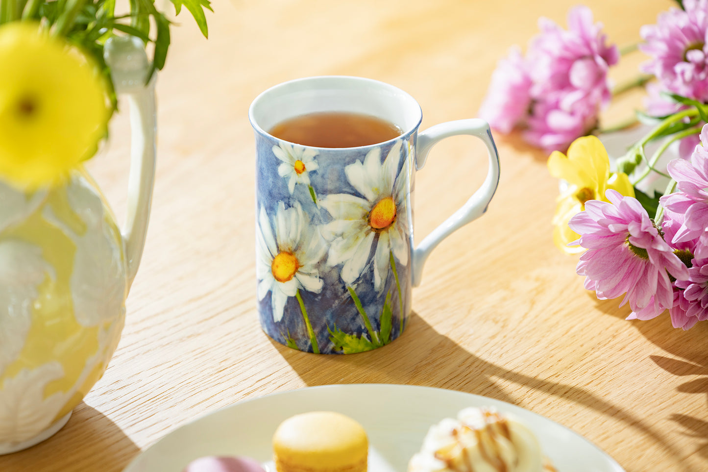 Daisy Blue Bone China Mug