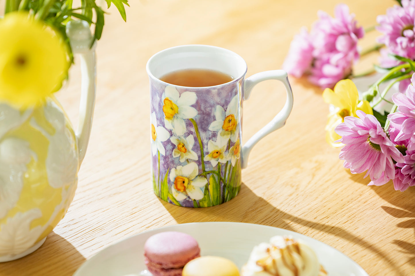Daffodil Purple Bone China Mug