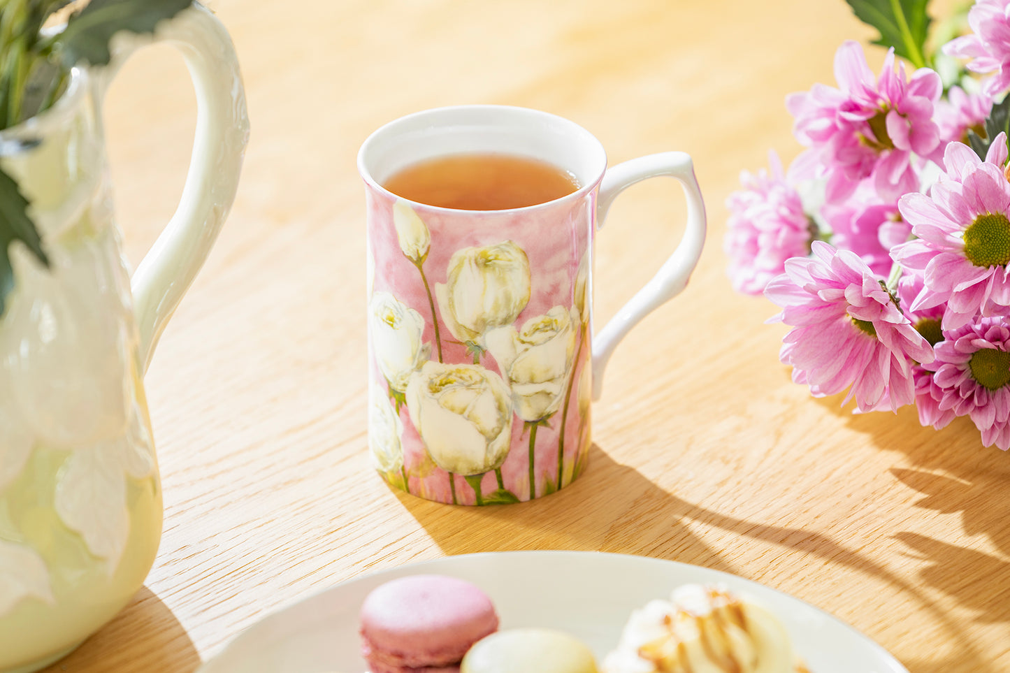 Rose Pink Bone China Mug