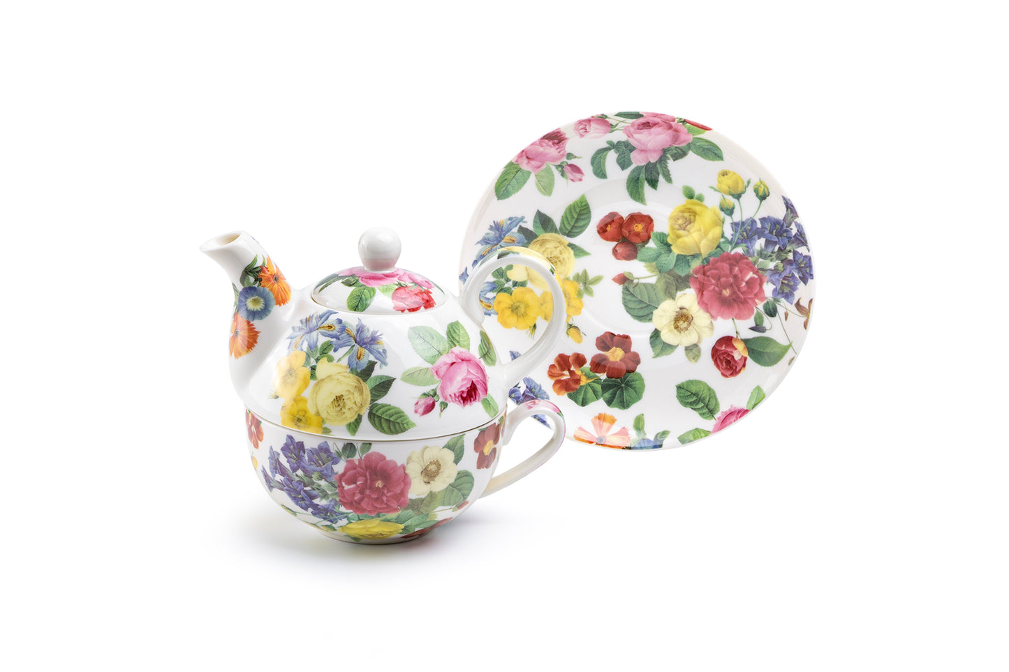 Flower Symphony Fine Porcelain Tea For One Set