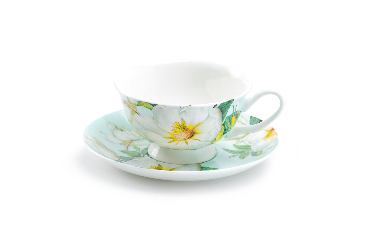 Magnolia Bone China Tea Cup and Saucer