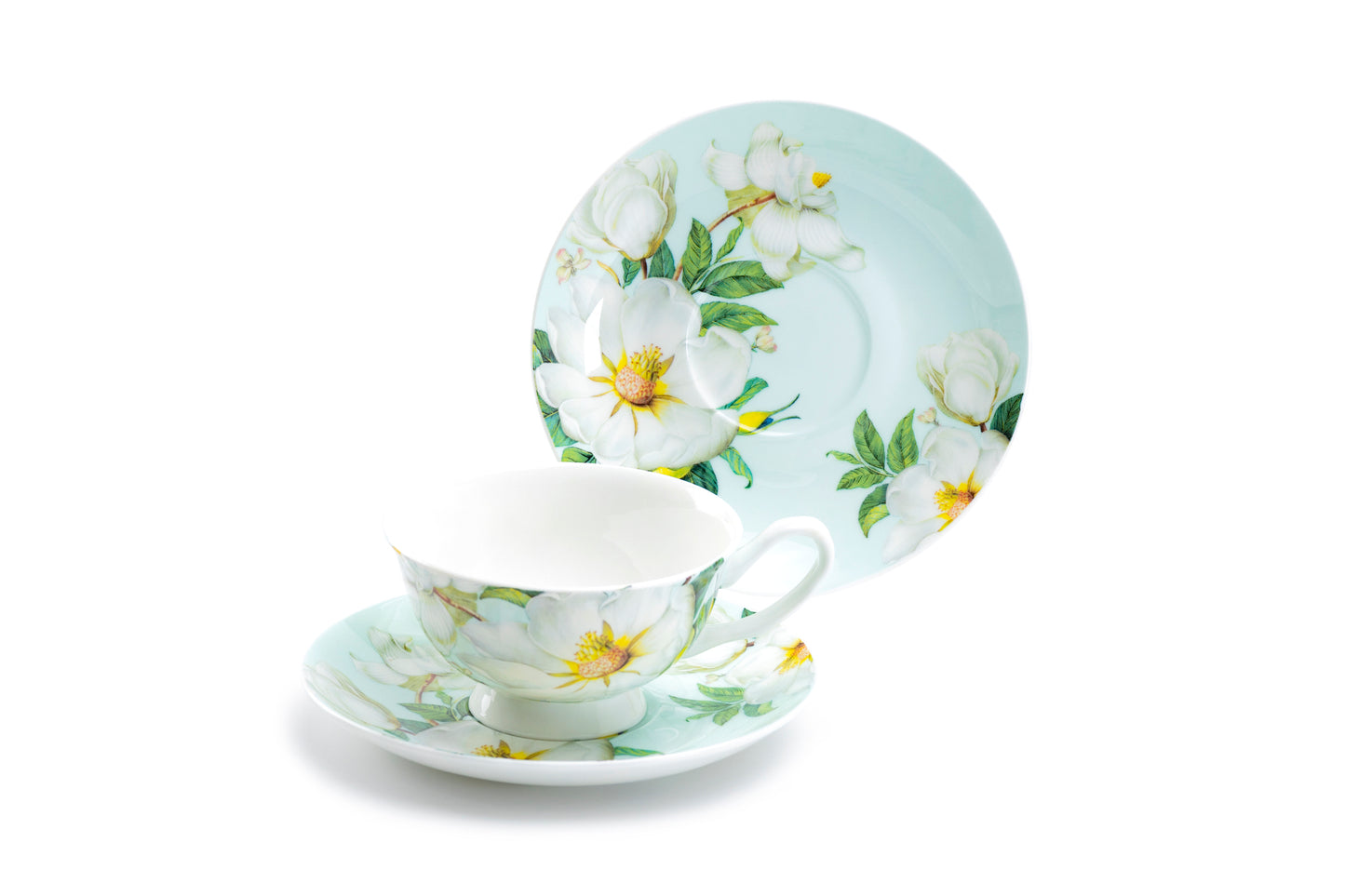 Magnolia Bone China Tea Cup and Saucer