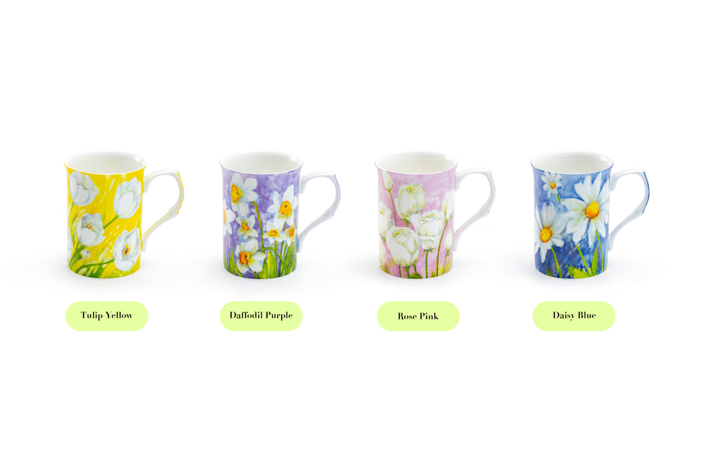 Daffodil Purple Bone China Mug