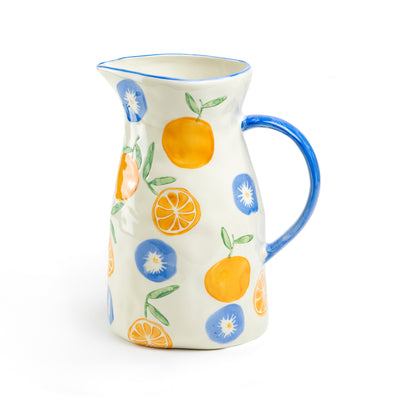 Orange Bloom Pitcher