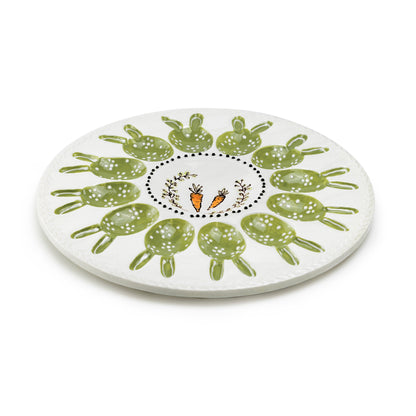 Carrot Bunny Garden 12 Count Egg Platter