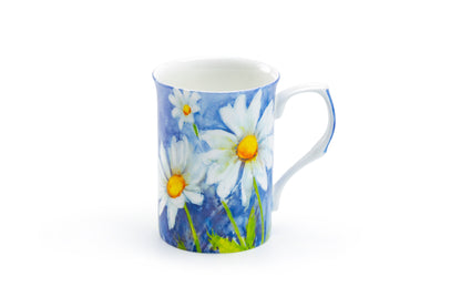 Daisy Blue Bone China Mug