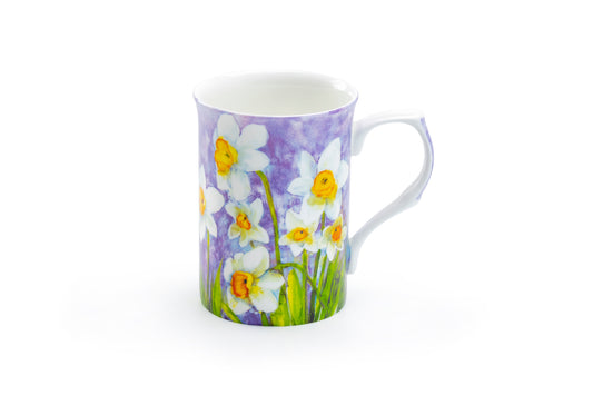 Daffodil Purple Bone China Mug