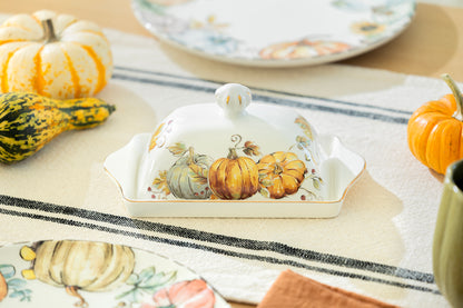 Autumn Harvest Pumpkin Butter Dish