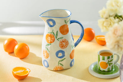 Orange Bloom Pitcher