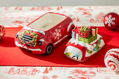 Holiday Snowman Presents Car Cookie Jar