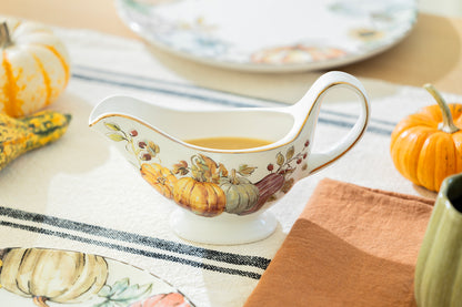 Autumn Harvest Pumpkin Gravy Boat