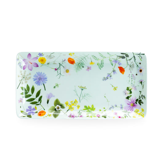 Summer Meadow Mint Bone China Serving Tray