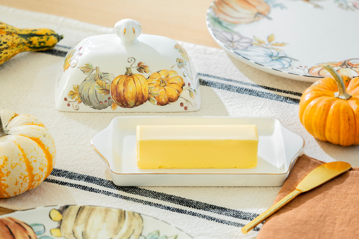 Autumn Harvest Pumpkin Butter Dish