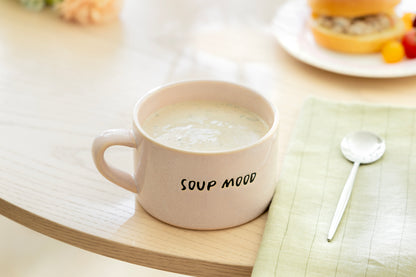 Soup Mood Pink Soup Bowl with Handle