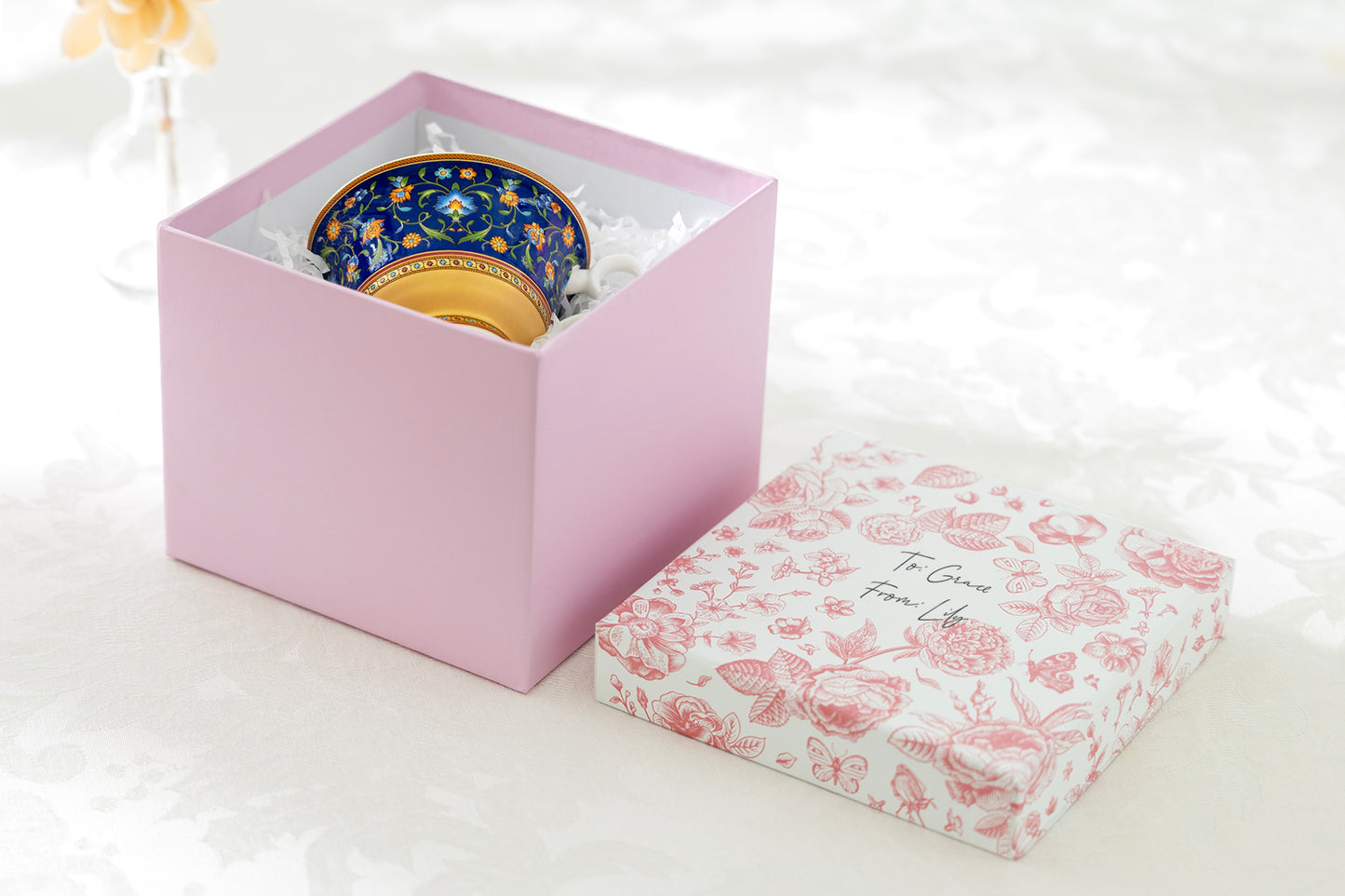 Flower Garden Pink Gift Box