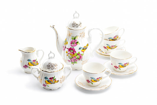 Spring Bird Fine Porcelain Children's Tea Set