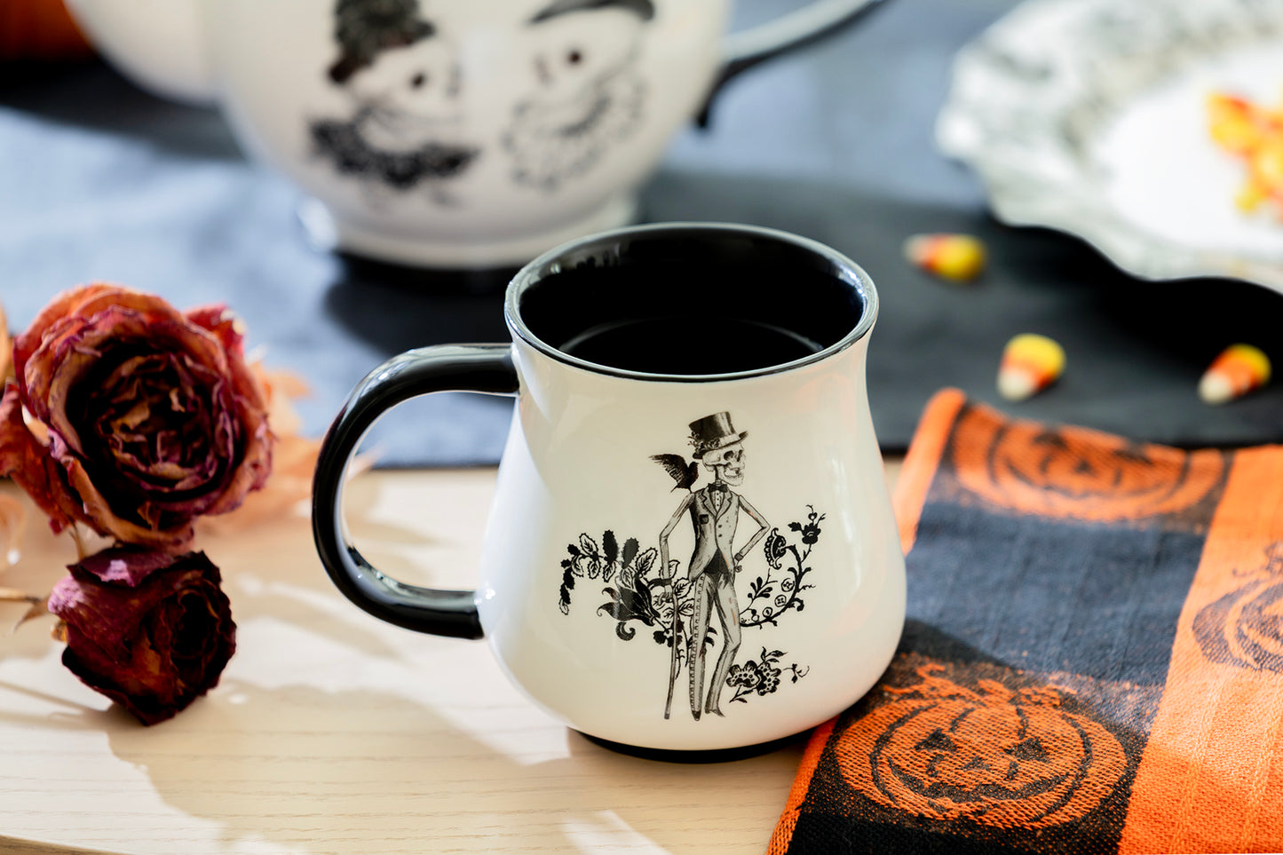 Halloween Victorian Skeletons Mug