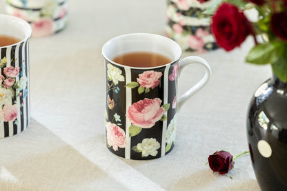 Blossom Lane Stripe Bone China Mug