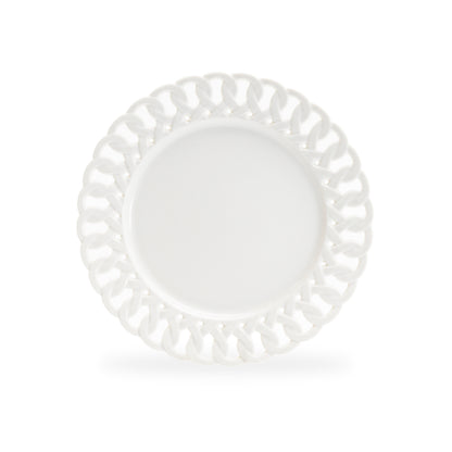 White Heirloom Fine Porcelain Dessert Plate